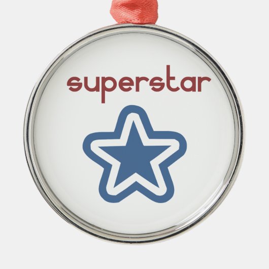 SUPERSTAR SILBERNES ORNAMENT (Vorne)