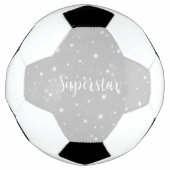 Superstar Silver Gray Starlight Fußball (Vorderseite)