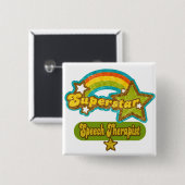 Superstar-Sprache-Therapeut Button (Vorne & Hinten)