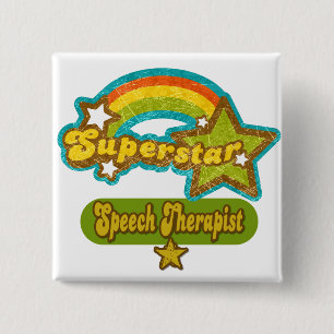 Superstar-Sprache-Therapeut Button