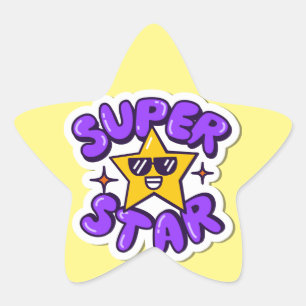 Superstar Stern-Aufkleber