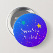 SuperStar Student mit Sternen Button (Vorne & Hinten)