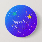 SuperStar Student mit Sternen Button (Vorderseite)