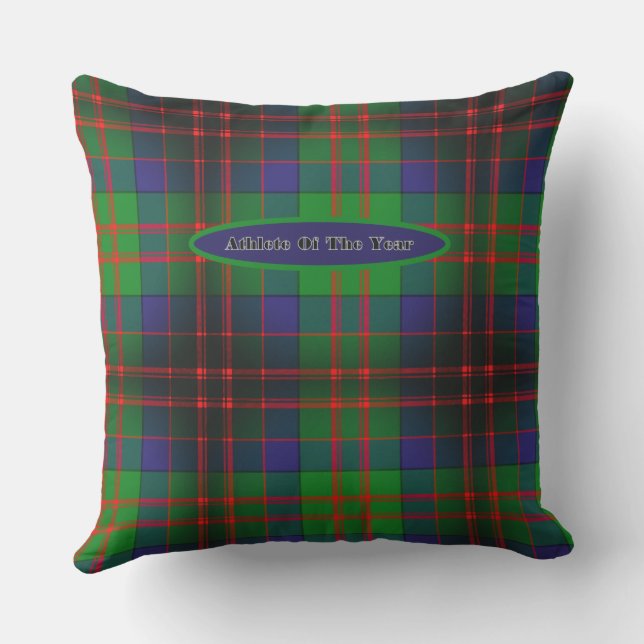 Superstar Tartan Blue Yellow Kissen (Rückseite)