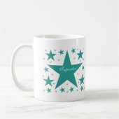 Superstar-Tasse, Aquamarin Kaffeetasse (Links)