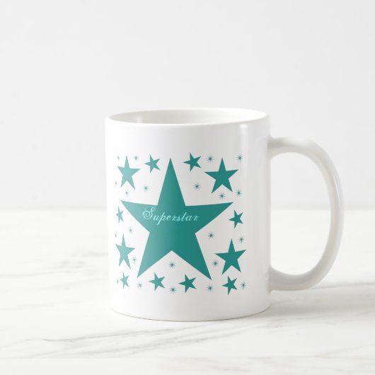 Superstar-Tasse, Aquamarin Kaffeetasse (Rechts)