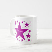 Superstar-Tasse, Lila Kaffeetasse (Vorderseite Links)