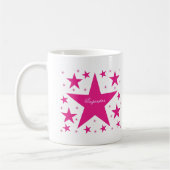 Superstar-Tasse, rosa Kaffeetasse (Links)