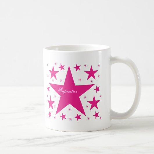 Superstar-Tasse, rosa Kaffeetasse (Rechts)
