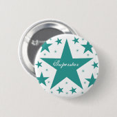 Superstar-Taste, Aquamarin Button (Vorne & Hinten)