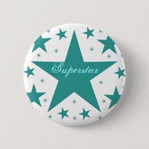 Superstar-Taste, Aquamarin Button