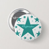 Superstar-Taste, Aquamarin Button (Vorne & Hinten)