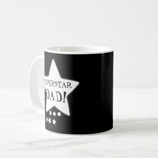 Superstar-Vater Kaffeetasse (Vorderseite Links)