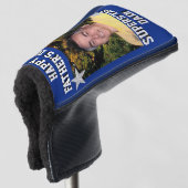 "Superstar Vater" Vatertag Foto Golf Headcover (3/4 Vorderseite)