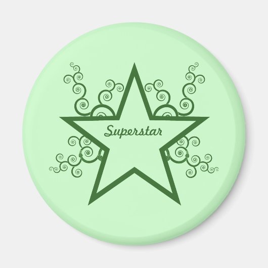 Superstar Wirbel Magnet, Forest Green Magnet (Vorne)