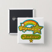 Superstar-Wirtschaftsprüfer Button (Vorne & Hinten)
