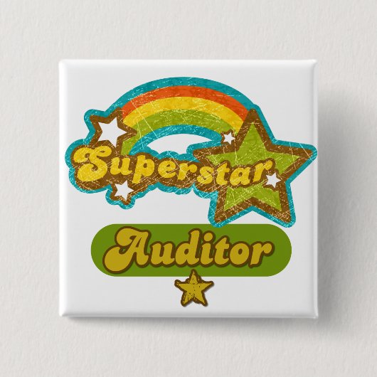 Superstar-Wirtschaftsprüfer Button (Vorderseite)