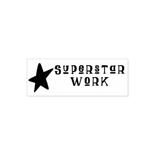 Superstar Work Rubber-Briefmarke Permastempel (Design)