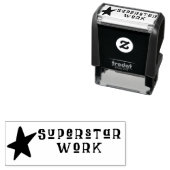 Superstar Work Rubber-Briefmarke Permastempel (Beispiel)