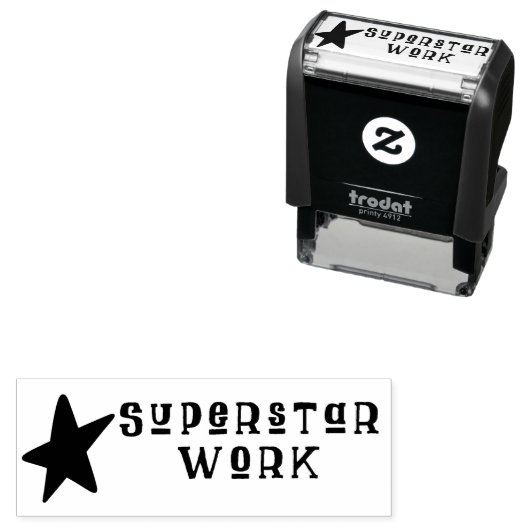 Superstar Work Rubber-Briefmarke Permastempel (Beispiel)