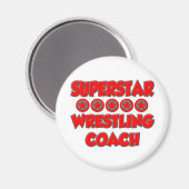 Superstar Wrestling Coach Magnet (Vorderseite/Rückseite)
