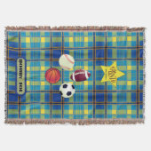 Superstar Yellow Kariert Decke (Vorderseite)