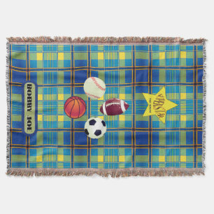 Superstar Yellow Kariert Decke