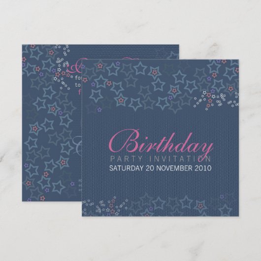 Superstars Einladung (Vorne/Hinten)