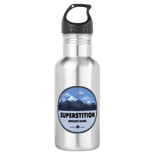 Superstiative Berge Arizona Camping Edelstahlflasche (Vorderseite)