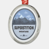Superstiative Berge Arizona Camping Ornament Aus Metall (Links)
