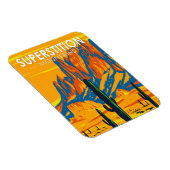 Superstiative Berge Arizona Vintag Magnet (Rechte Seite)