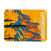 Superstiative Berge Arizona Vintag Magnet (Horizontal)