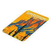 Superstiative Berge Arizona Vintag Magnet (Linke Seite)