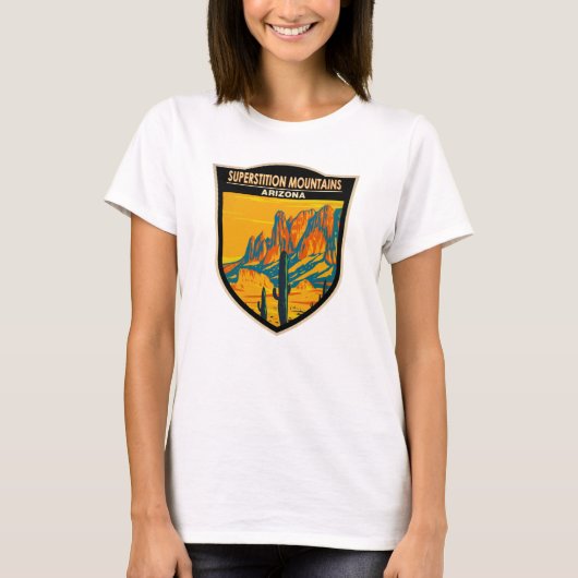 Superstiative Berge Arizona Vintag T-Shirt (Vorderseite)