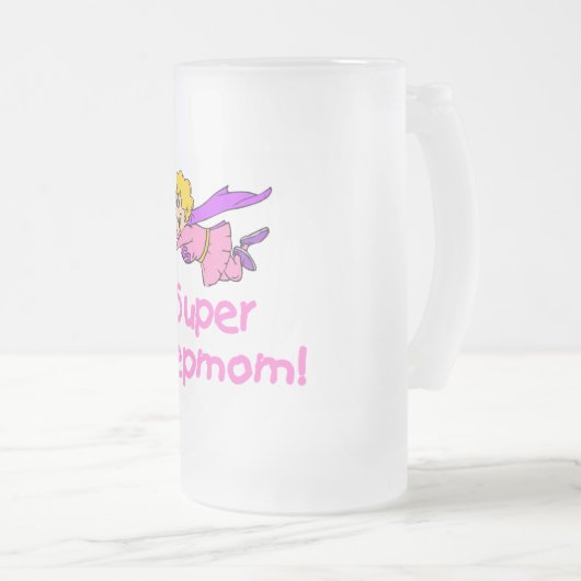 Superstiefmutter (Fliegen) Mattglas Bierglas (VorderseiteRechts)