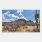 Superstil, Arizona Rechteckiger Aufkleber (Vorderseite)