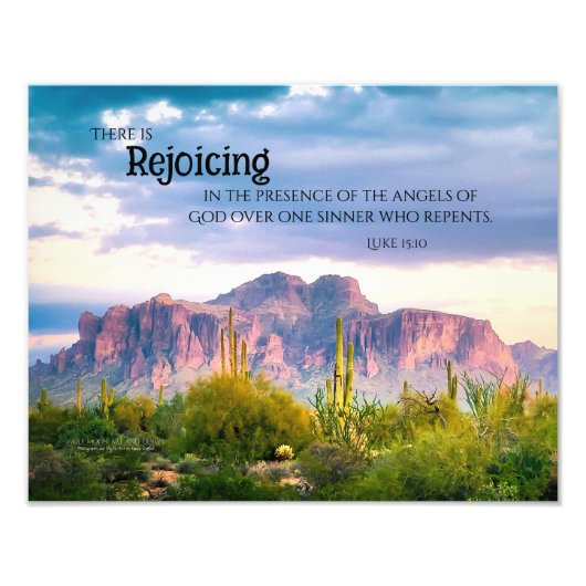 Superstil Berge Arizona Wüste Soft Lila Fotodruck (Vorne)