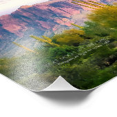 Superstil Berge Arizona Wüste Soft Lila Fotodruck (Ecke)