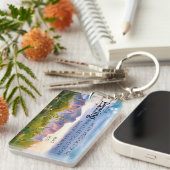 Superstil Berge Arizona Wüste Soft Lila Schlüsselanhänger (Vorderseite rechts)