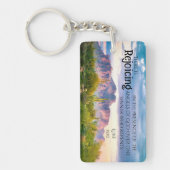 Superstil Berge Arizona Wüste Soft Lila Schlüsselanhänger (Vorderseite)