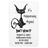 Superstitel Black Cat Save the Date Magnet (Vertikal)