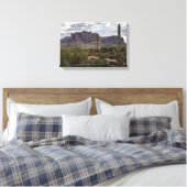 Superstition Berge eingepackte Leinwand (Insitu (Schlafzimmer))
