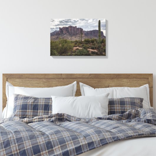 Superstition Berge eingepackte Leinwand (Insitu (Schlafzimmer))