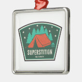 Superstition Wilderness Arizona Camping Ornament Aus Metall (Links)