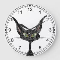 Superstitive Schwarze Katze