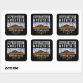 SUPERSTITUTION BERGE ARIZONA SQUARE STICKER (Blatt)