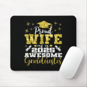 Superstolze Ehefrau des Senior-Absolventen 2025 Ab Mousepad (Mit Mouse)