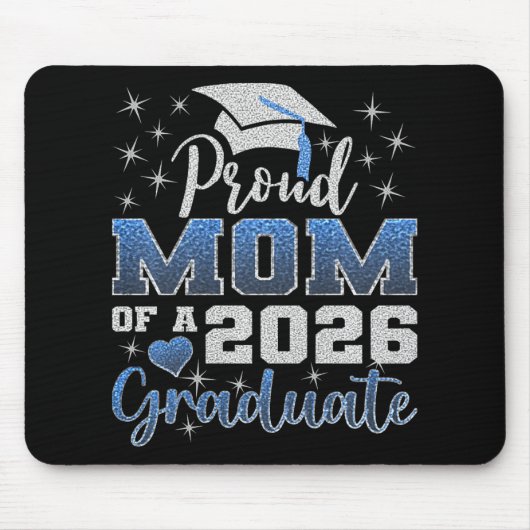 Superstolze Mutter des 2026er Absolventen Senior-A Mousepad (Vorne)