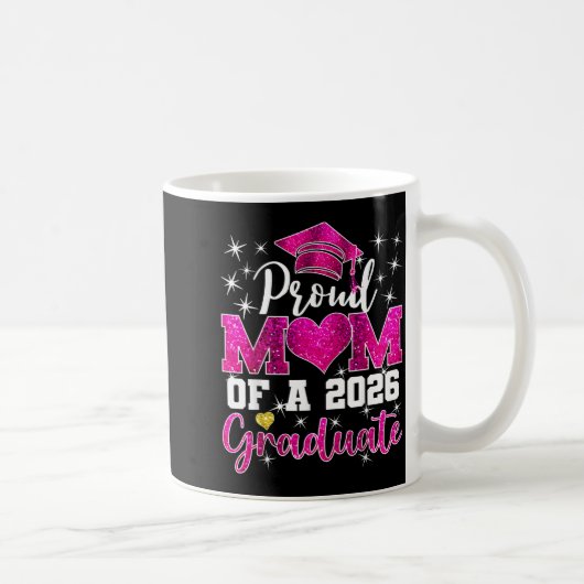Superstolze Mutter des Abiturienten 2026 Abschluss Kaffeetasse (Rechts)