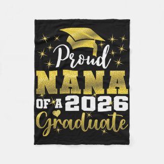 Superstolze Nana des Senior-Absolventen 2026 Fleecedecke
